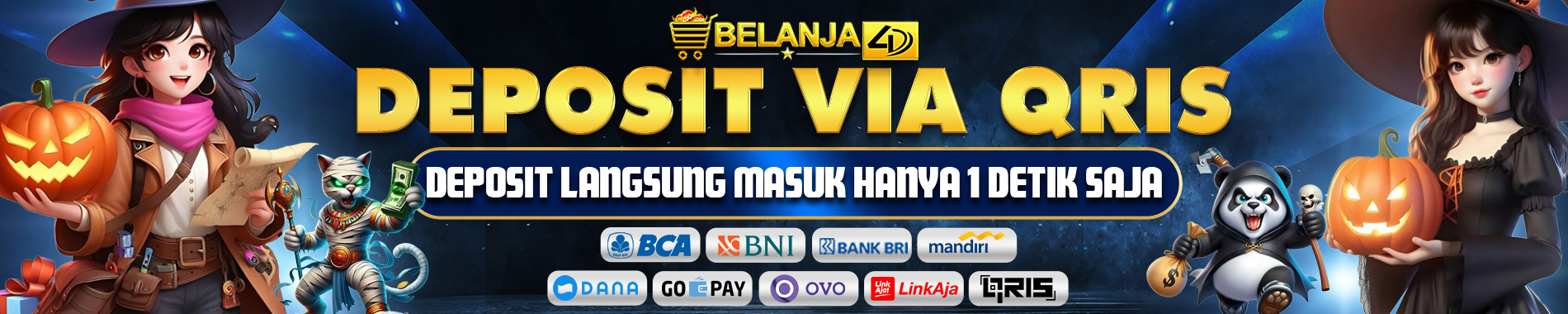 DEPOSIT INSTANT MENGGUNAKAN QRIS HANYA DI BELANJA4D